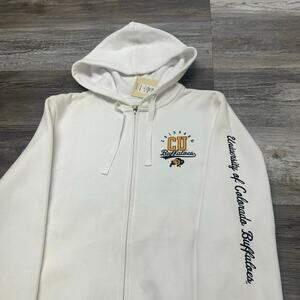 NWT Gear For Sports University Of Colorado Buffaloes White Women M Zip Up Hoodie